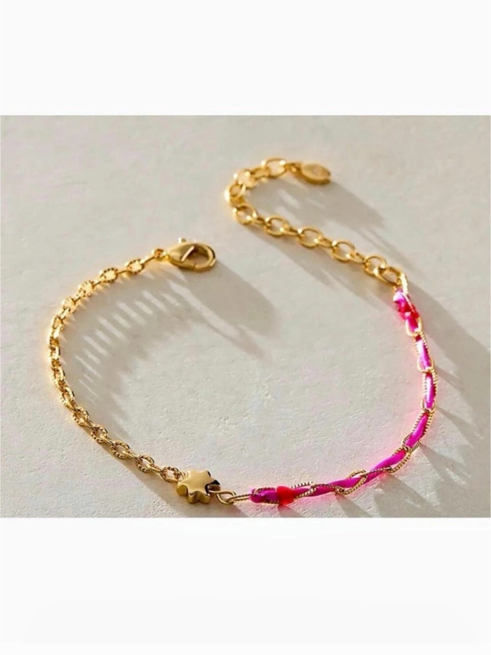 Free People North Star Bracelet Gold & Pink